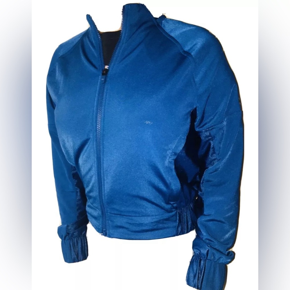 Women's Adidas Originals Blue Wet Shine Rare Jacket XS